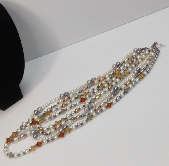 Vintage Gold and Silver Necklace Timeless Elegance - Picture 2 of 4